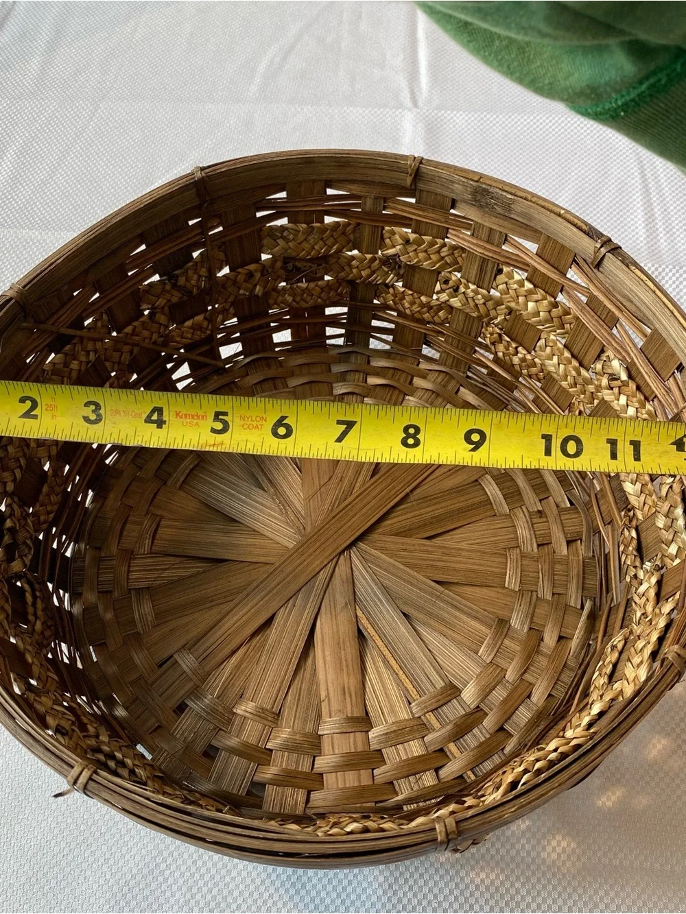 Handwoven Natural Wicker Basket - Brown